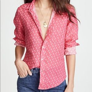 Frank & Eileen Palm Tree Linen Shirt